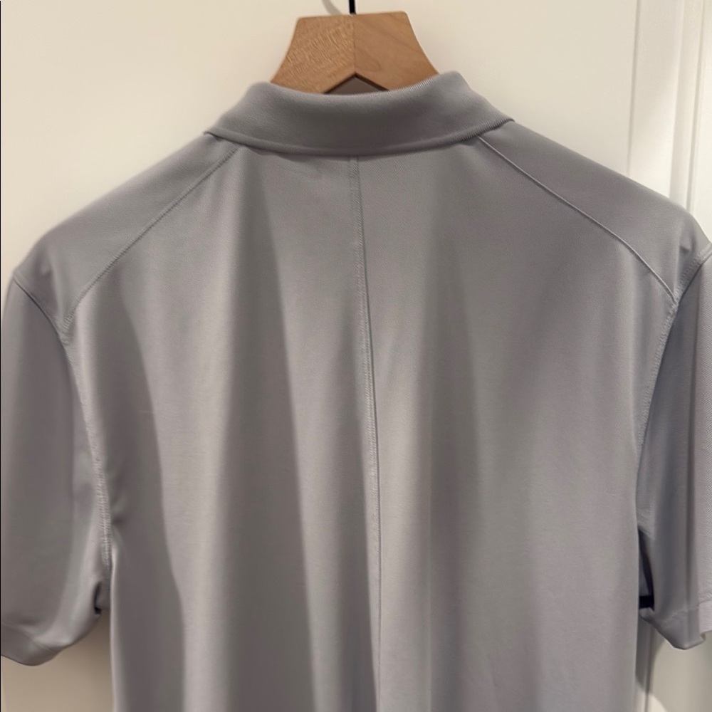 Nike Men's Gray Golf Polo Shirt Dri-Fit (Medium) - Picture 5 of 6